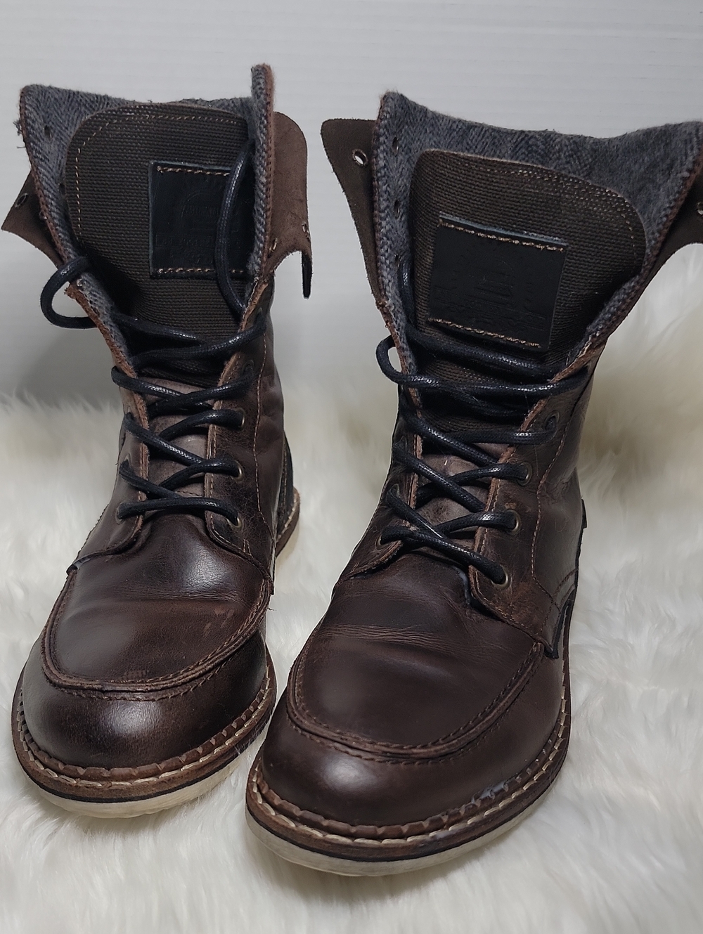 Bullboxer Daleen Rugged Military Inspired Mens Boot Brown Size 8